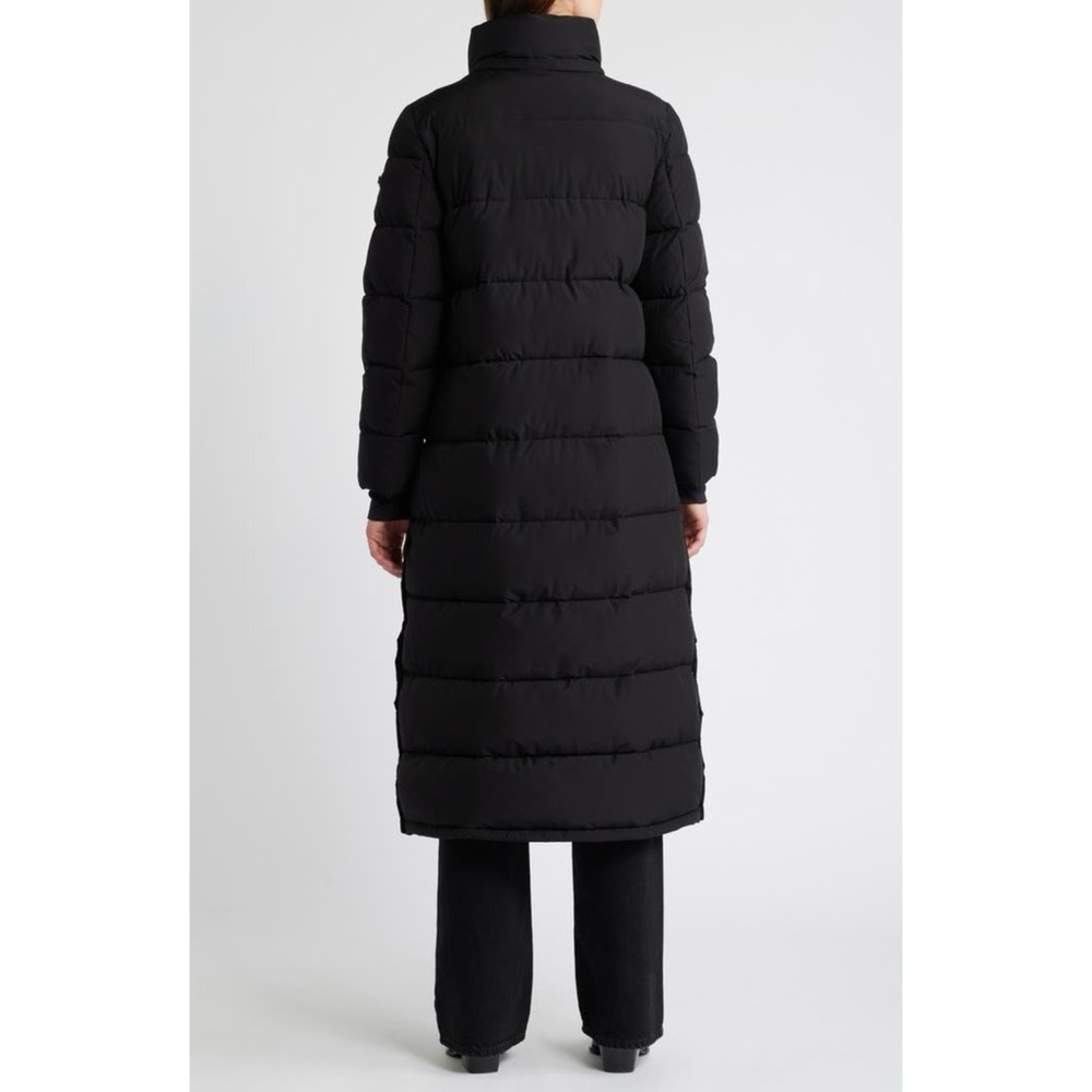 BCBGMXZRIA Women's Black puffer Long Puffer Coat - Picture 3 of 5